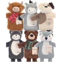 HWB241819: Hot Water Bottles with Novelty Cover - Assorted Snuggly Designs