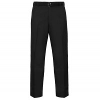 Everpress Straight Leg Formal Trousers with Belt - Navy