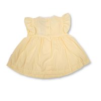 BIS-2120-6361: Baby Dress, Pant & Headband Set- Lemon (NB-6 Months)