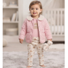 J15503:  Baby Girls Quilted Jacket, Bodysuit & Leggings Outfit (12-24 Months)