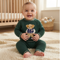 J15729: Baby Boys Knitted 2 Piece Outfit (0-12 Months)