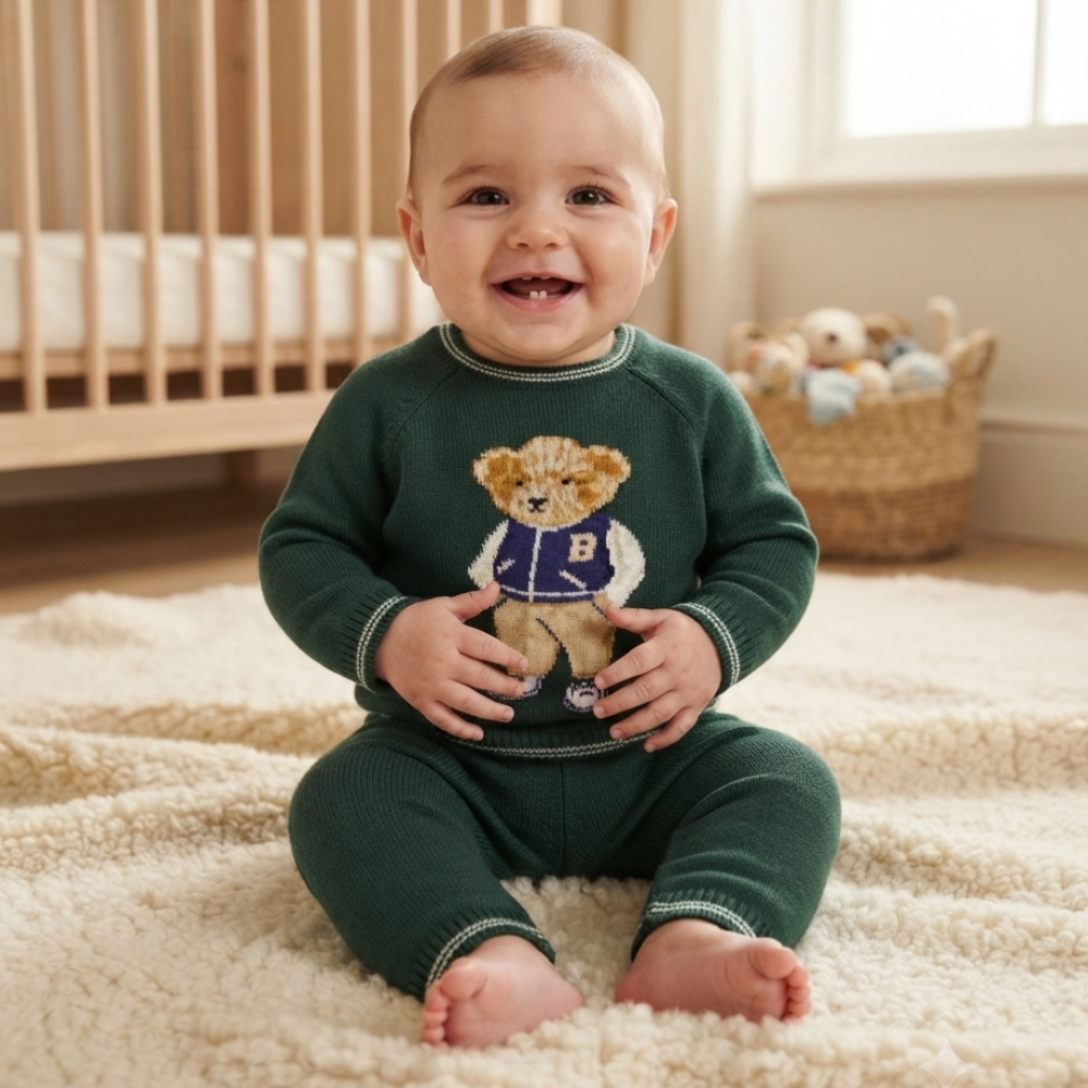 J15729: Baby Boys Knitted 2 Piece Outfit (0-12 Months) J15729: Baby Boys Knitted 2 Piece Outfit (0-12 Months)