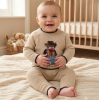 J15731: Baby Boys Knitted 2 Piece Outfit (0-12 Months)