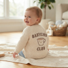 J16619: Baby Cotton Knit Cardigan With Embroidery Detail- Babyccino Club  (0-12 Months)