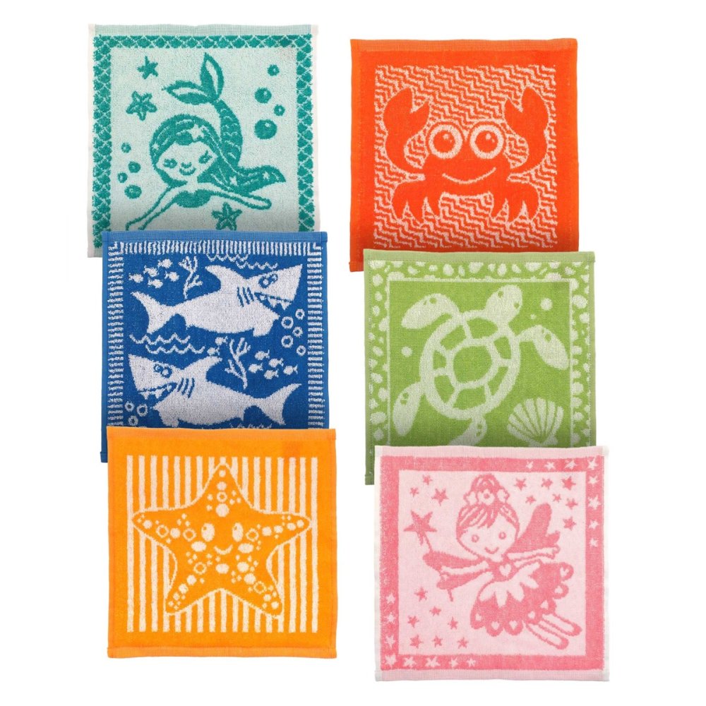 JTF245671: Kids Design 100% Cotton Jacquard Face Cloths - Assorted Designs (30x30 CM) JTF245671: Kids Design 100% Cotton Jacquard Face Cloths - Assorted Designs (30x30 CM)