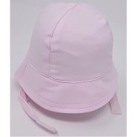 0335P: Baby Jersey Cloche Hat With Chin Strap- Pink (0-6 Months)