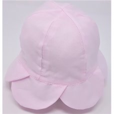 0346: Baby Girls Poplin Petal Brim Cloche Hat (6-18 Months)