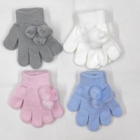 KIDS6201: Magic Gloves With Pom Poms (One Size)