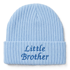 KW114: Baby Embroidered Little Brother Knitted Hat (Newborn -3 Months)
