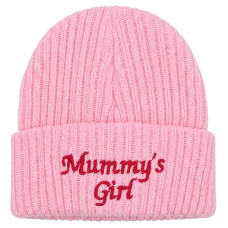 KW115: Baby Embroidered Mummy's Girl Knitted Hat (Newborn -3 Months)