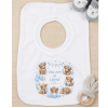 KWB133: You Are So Loved Highland Cows Over Head Bib- Sky