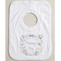 KWB136: Mummy's Boy Bunny Over Head Bib