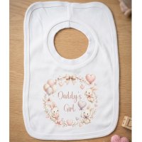 KWB137: Daddy's Girl Bunny Over Head Bib