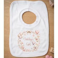 KWB137: Daddy's Girl Bunny Over Head Bib