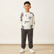 LFX824: Kids Top & Jog Pant Outfit (5-12 Years)
