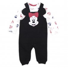 PC11:  Baby Minnie Mouse Dungaree & Bodysuit Outfit (0-24 Months)