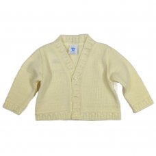 MC6034-Lemon: Baby Knitted Cardigan (0-9 Months)