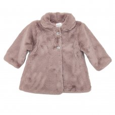MC7009: Baby Girls Faux Fur Jacket/Coat (0-9 Months)