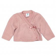 MC7026: Baby Girls Wrap Over Knitted Cardigan (0-9 Months)