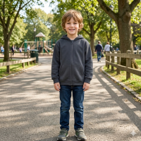 MSX246: Kids Dark Grey Zip Hoodie (6-7 Years)