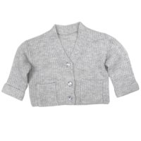 NX603: Girls Sparkle Grey Knitted Cardigan (3-14 Years)
