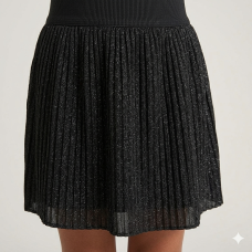 P119: Girls Ribbed Italian Design Skirt (6-7 Years)