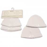 PB-20-479: Premature Baby Unisex Hats with Bow - 2-Pack