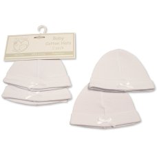 PB-20-479: Premature Baby Unisex Hats with Bow - 2-Pack