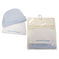PB-20-553S: Premature Baby Boys Hats 2-Packs