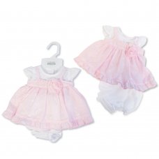 PB-20-573: Premature Baby Dress with Rose