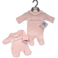 PB-20-593P: Premature Baby Girls Cotton All in One- Princess