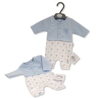 PB-20-601S: Premature Baby Boys Mock 2 Piece All In One - Hug Me