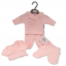 PB-20-607P: Premature Baby Girls 2 Piece Outfit - Hold Me
