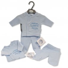 PB-20-607S: Premature Baby Boys 2 Piece Outfit - Hold Me
