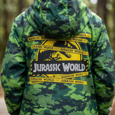 PGX17: Jurassic World All Over Print Camo Rain Mac/ Coat (7-11 Years)
