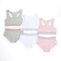 14C889: Older Girls Crop Top & Briefs Set (7-13 Years)