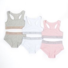 14C889: Older Girls Crop Top & Briefs Set (7-13 Years)