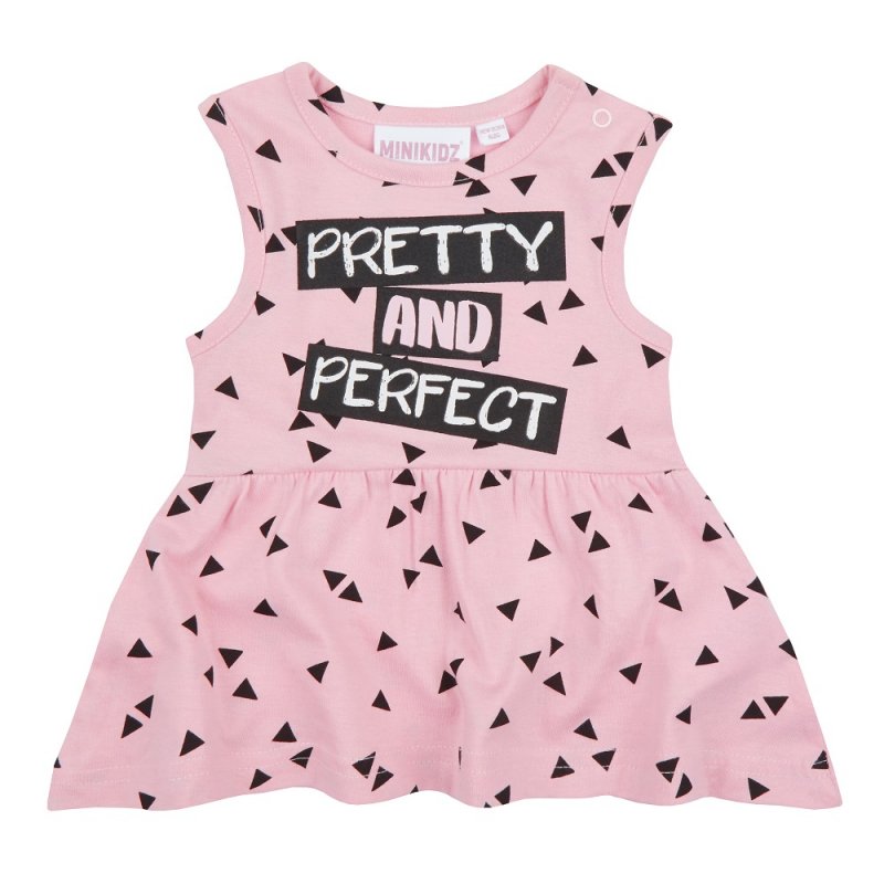 15C391: Baby Girls Pretty & Perfect Summer Dress (NB-24 Months)