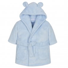 18C20506: Baby Blue Hooded Dressing Gown (0-6 Months)