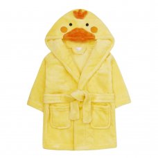 18C631: Baby Novelty Duck Dressing Gown (0-6 Months)