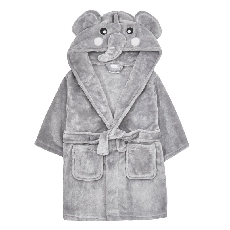 18C513: Infants Novelty Elephant Dressing Gown (2-6 Years)