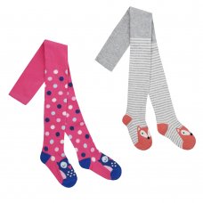 46B434: Girls Assorted Design Tights (2-8 Years)
