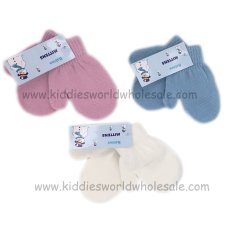 AT65: Babies Assorted Pastel Mittens