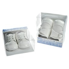 B2174: White PU Shoes (6-15 Months)