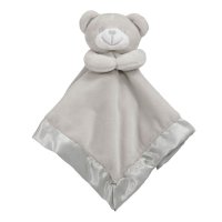 BC21-G: Grey Bear Comforter with Satin Back