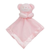 BC21-P: Pink Bear Comforter with Satin Back