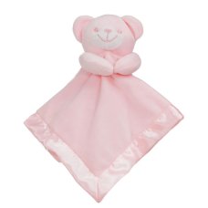 BC21-P: Pink Bear Comforter w/Satin Back