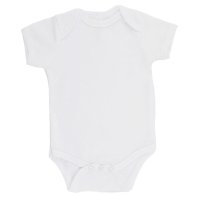 BS4650-W-03: White Bodysuit (0-3 Months)