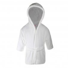 FBR22-W-0-6: White Dressing Gown (0-6 Months)