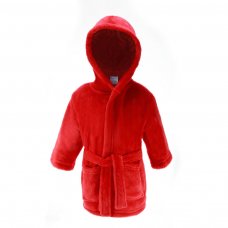 FBR24-R-12-18: Plain Red Dressing Gown (12-18 Months)